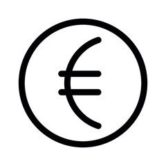 Euro vector icon