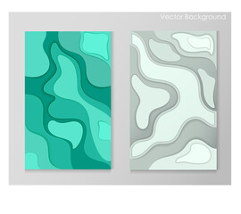 Paper Cut Background. Modern background for covers, invitations, posters, banners.	