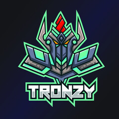 Tronzy Esports Logo. Robot Logo. Esport Team Logo. Streamer Gaming Logo. Gaming Creator House Illustrator. Streamer Emblem. Future Theme Illustrator. Gaming Mascot. Game Content Symbol.