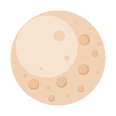 Isolated moon road to sapace icon - Vector