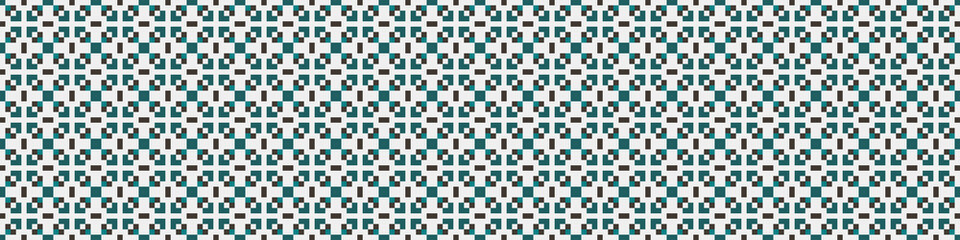 Fototapeta premium Abstract Cross Pattern Dots Logo generative computational art illustration