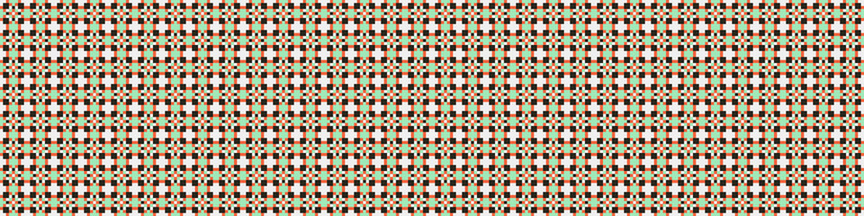Fototapeta premium Abstract Cross Pattern Dots Logo generative computational art illustration
