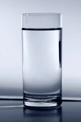 Studio shot of glass of water