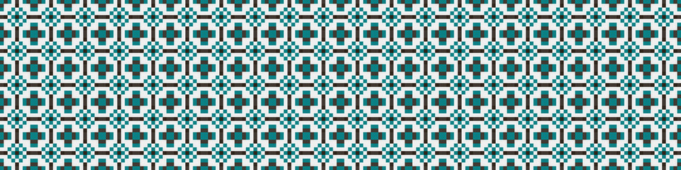 Fototapeta premium Abstract Cross Pattern Dots Logo generative computational art illustration