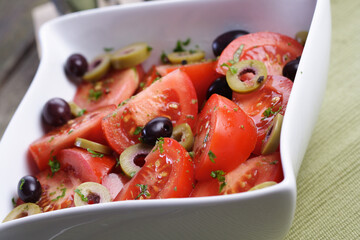 Close up of spring salad