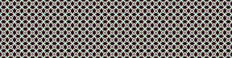 Fototapeta premium Abstract Cross Pattern Dots Logo generative computational art illustration