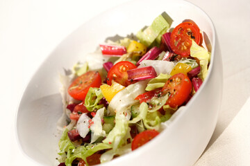 Close up of spring salad