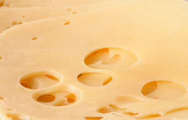 Close up of yellow cheese