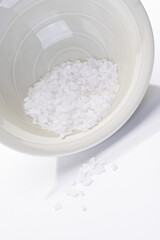 Close up of salt grains