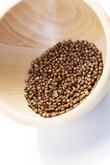 Closeup of died mustard seeds