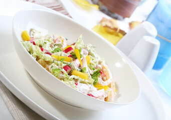 Close up of spring salad