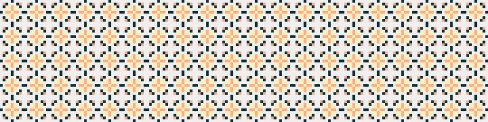 Fototapeta premium Abstract Cross Pattern Dots Logo generative computational art illustration