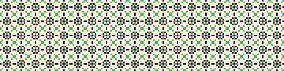 Fototapeta premium Abstract Cross Pattern Dots Logo generative computational art illustration