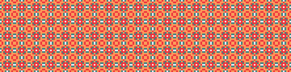 Abstract Cross Pattern generative computational art illustration
