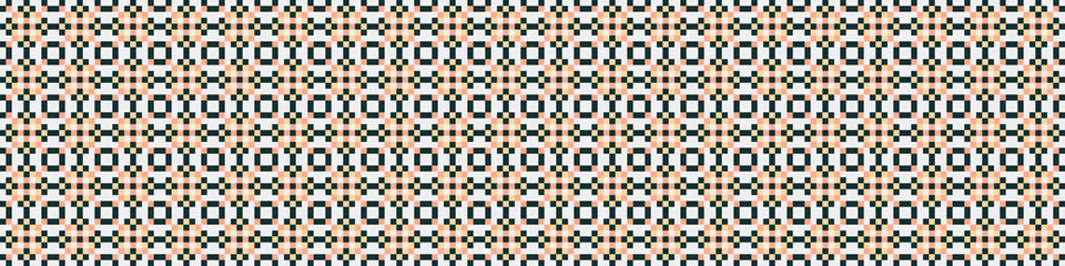 Fototapeta premium Abstract Cross Pattern Dots Logo generative computational art illustration