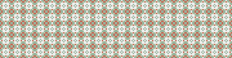 Fototapeta premium Abstract Cross Pattern Dots Logo generative computational art illustration