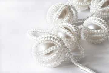 white pearl necklace