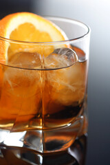 Close up of drink- studio shot