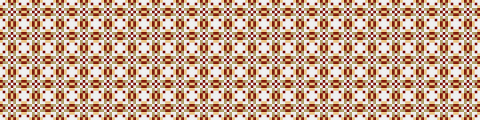 Fototapeta premium Abstract Cross Pattern Dots Logo generative computational art illustration