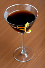 Close up of martini glass