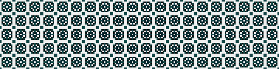 Fototapeta premium Abstract Cross Pattern Dots Logo generative computational art illustration