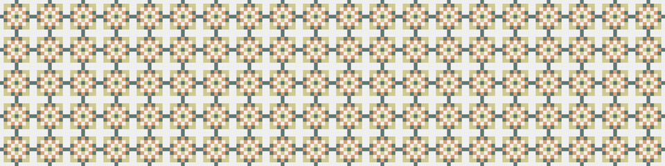 Abstract Cross Pattern Dots Logo generative computational art illustration