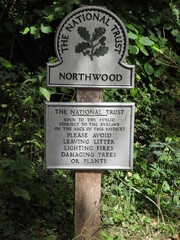 The National Trust - information sign