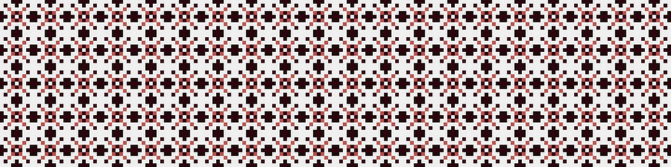 Fototapeta premium Abstract Cross Pattern Dots Logo generative computational art illustration