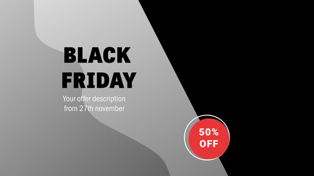 Black Friday Banner Full Frame Title