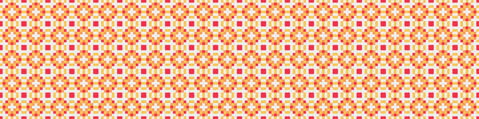 Fototapeta premium Abstract Cross Pattern Dots Logo generative computational art illustration