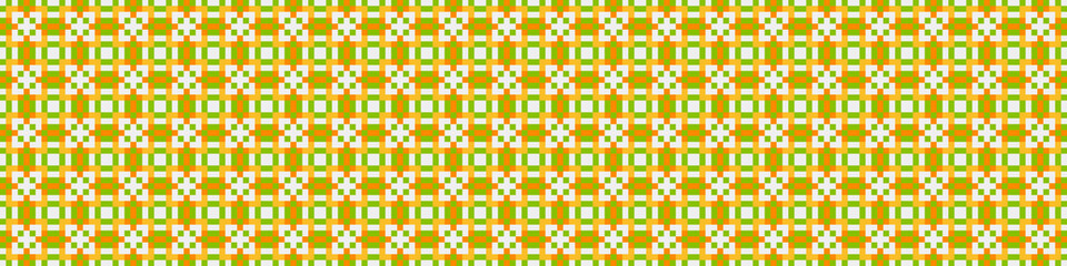 Fototapeta premium Abstract Cross Pattern Dots Logo generative computational art illustration