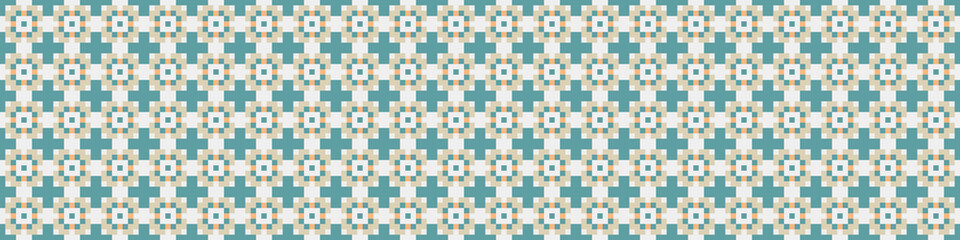 Abstract Cross Pattern Dots Logo generative computational art illustration