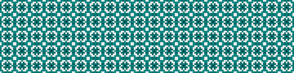 Fototapeta premium Abstract Cross Pattern Dots Logo generative computational art illustration