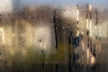 heavy condensation  on apartment window