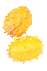 Studio shot of kiwano fruit