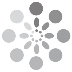 black and white circles