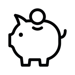 Pig bank icon