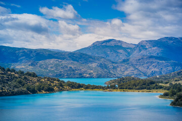Naklejka premium General Carrera Lake, Carretera Austral, Patagonia - Chile.