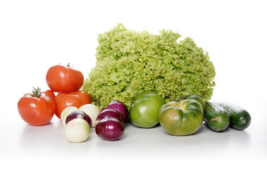 Studio shot of vegetables composition