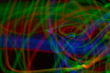 colorful lights long exposure