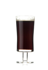 Pint of dark beer - studio shot