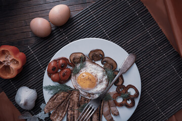 Hugge style. Homemade food- still life