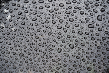 Rain drops on glass background. Raindrops on glass with reflection