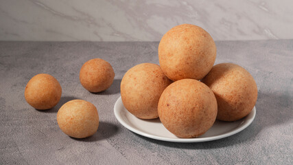 Colombian Christmas buñuelos typical Latin American traditional food for Christmas dinner