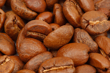 coffee beans close up