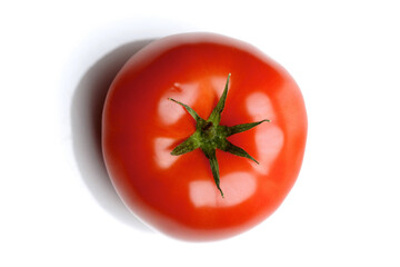 Close-up of tomatoes on white background