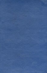 Textile texture. Blue old book cover. Rough canvas surface. Blank retro page. Empty place for text. Perfect for background and vintage style design.
