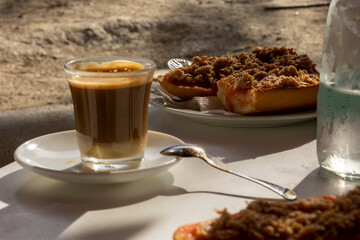 coffee and tuna sandwiches
