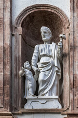 Fototapeta premium Church Our Lady of Remedies (Chiesa della Madonna dei Rimedi) and Carmelite convent built in 1610 - 1625. Piazza dell’Indipendenza, Palermo, Sicily, Italy.
