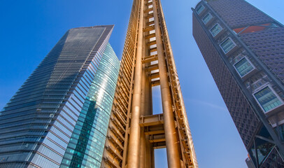 Naklejka premium Mexico City Financial center and business district close to Paseo De Reforma